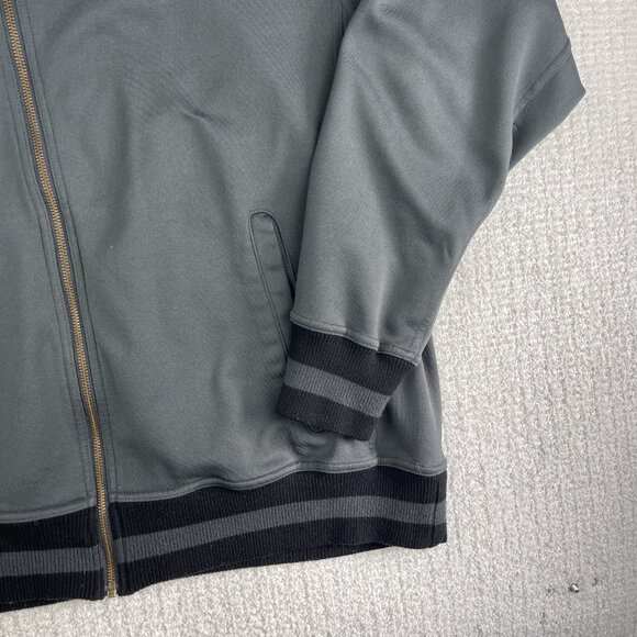 Iowa Hawkeyes x Nike Mens XL Grey & Black Football Full Zip Fleece Jacket (Read) - Picture 5 of 16